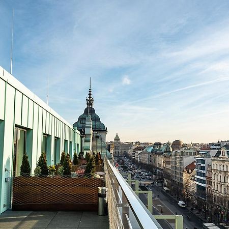 Wenceslas Square Terraces Prague Luaran gambar
